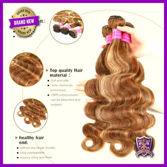 Body Wave Human Hair Extensions with Lace Closure 18-22 Inch main image 4